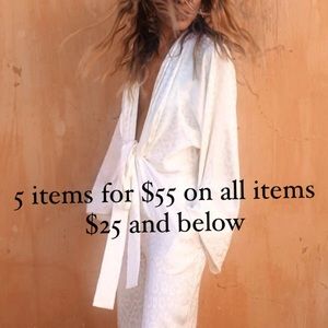 5 for $55 is back! 25 and below
